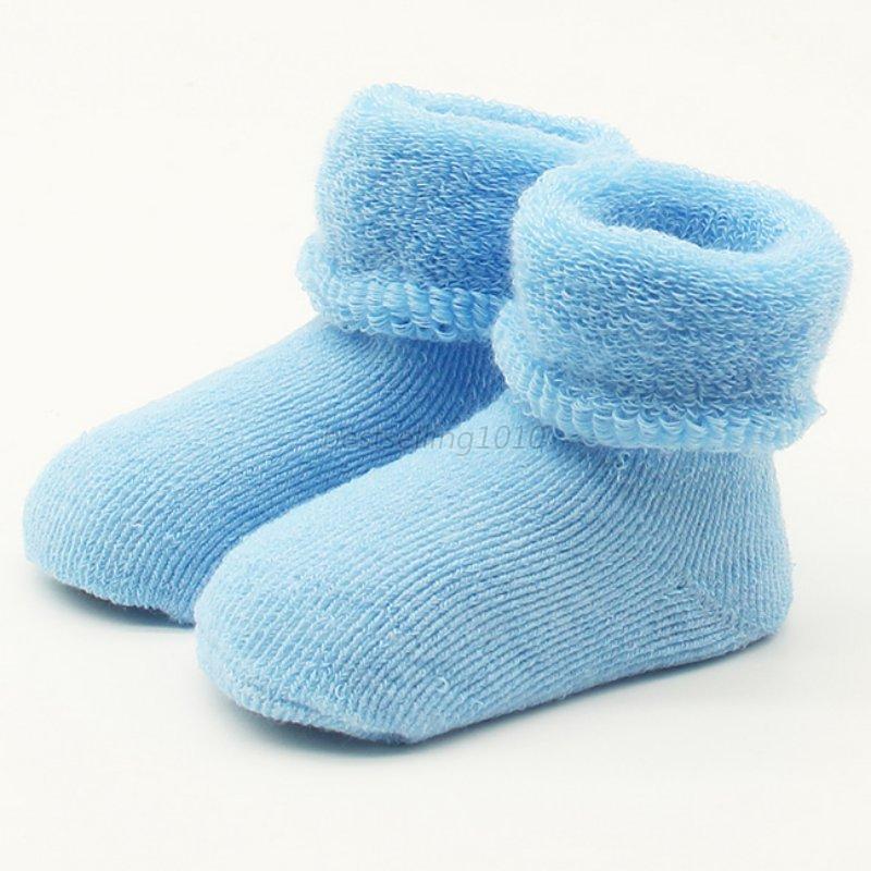 Kid Baby Girl Boy Winter Warm Shoe Socks Toddler Infant Slipper Sock